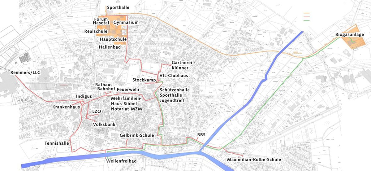 Wärmeverbund der Stadt Löningen und die Biogasanlage der GF-Bio-Energie Hasetal GmbH